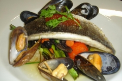 Sea bass and Mussels